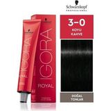 Igora Royal Doğal Tonlar 3-0 Koyu Kahve Saç Boyası
