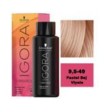 Igora Vibrance 9.5-49 Bej Viyole Tonlayıcı 5 Adet Saç Boyası