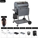 Igrıll Barbekü Hub 515 Mm Kömürlü Mangal Gri