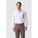 İGS Açık Mavi Slim Fit Dar Kalıp Klasik Yaka Düz Uzun Kollu Cepsiz %100 Pamuk Non Iron Ütü İstemeyen Gömlek - 2XL