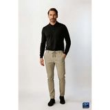 İGS Bej Dynamic Fit Lastikli Ipli Erkek Pantolon | Konforlu Smart Casual - 52