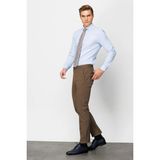 İGS Camel Erkek Pamuklu Kumaş Pantolon Regular Fit – Rahat Kalıp Günlük Ofis Stili - Bej - 54