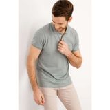 İgs Erkek A.yesıl Modernfit / Dar Kalıp Polo Yaka Tişört