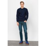 İgs Erkek Lacivert Bisiklet Yaka Sweatshirt