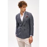 İGS Erkek Lacivert Slim Fit Ceket – Kırlangıç Yaka - 46