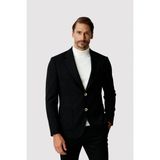 İGS Siyah Mono Yaka Slim Fit Dar Kalıp Erkek Ceket - 56