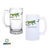 İguana Kulplu Bira Bardağı Buzlu Veya Şeffaf Seçenekli 0300