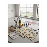 ih ihra 10'lu Eğitici Hayvan Figürlü Çizgi Çalışma Şablonu - Okul Öncesi Montessori Oyuncak Seti (10x10 cm)