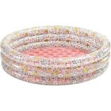 IH58427 Intex 3 Boğumlu Çiçek Desenli Bebek Havuzu 86X25CM - Çok Renkli