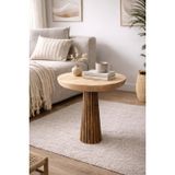 Ihlamur Ahşap Mantar Yan Sehpa – Minimalist Doğal Dekor Yan Masa – 35 cm x 49 cm