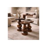 IHLAMUR WOOD DESİGN Mantar sehpa(satranç model)