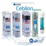 Ihlas Aura Cebilion Uyumlu Su Arıtma 2 Yıllık Filtre Seti Lg Membranlı