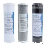 İhlas Aura Cebilon -Compact -Su Arıtma Cihazı Filtresi uyumlu 3'lü Ön Filtre Seti (Beyaz)