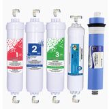 Ihlas Aura Cebilon Plus Uyumlu 12 Inç Inline 5'li Membranlı Filtre Seti (Dirsek Hediyeli)