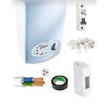 İhlas İhlas Aura 105a5 Banyo Şofbeni 8mt Kablo Dahıl Tam Takım Set Beyaz