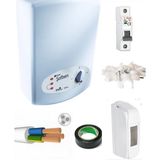 İhlas Ihlas Aura Basic Yeni Model Banyo Şofbeni 105A6 7350W+7MT Kablolu Set Montaja Hazır Paket