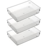 ihomecooker 3 Set Şeffaf Plastik Çöp Çekmecesi Düzenleyici Makyaj Gereçleri Mutfak için Makyaj Düzenleyici 15,24 cm X22,86 cm