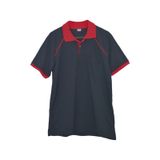 İhraç Fazlası Kısa Kol Erkek T-shirt Kırmızı - Lacivert