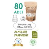ihraso Sıkıştırılmış İhram Mendili 80 Adet Paket