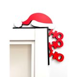 ihtiyacın3d 3D Baskı Kapı Köşe Süsü – Noel Baba Ho Ho Ho PLA Yeni Yıl Dekorasyonu