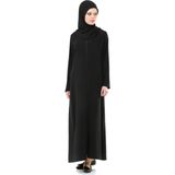 İhvan 5008-1 Pratik Kendinden Örtülü Namaz Elbisesi - XL - Siyah