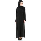 İhvan 5008-1 Siyah Pratik Kendinden Örtülü Namaz Elbisesi - 2XL