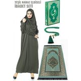 İhvan Haki Yeşil Namaz Elbiseli Ibadet Seti - 36 / 44
