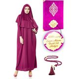 İhvan Isme Özel Dini Hediyelik Set Namaz Elbisesi Seti Fuşya - 46 / 52