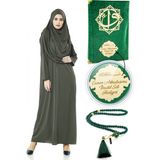 İhvan Isme Özel Dini Hediyelik Set, Namaz Elbisesi Seti Haki - 36 / 44