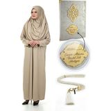 İhvan Isme Özel Dini Hediyelik Set, Namaz Elbisesi Seti Krem - 36 / 44