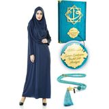 İhvan Isme Özel Dini Hediyelik Set Namaz Elbisesi Seti Lacivert - 36 / 44