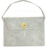 İhvan Nubuk Cami Boy Kuranı Kerim Taşıma Çantası Beyaz - 25 x 36 cm