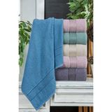 İhvan Online %100 Pamuklu, Hediyelik, Mevlüt ve Çeyizlik Lüks Kutulu Çizgili Renkli 6'lı Havlu Seti - 50 x 90 cm - Çok Renkli