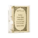 İhvan Online 50 ADET - İsim Baskılı Ciltli Yasin Kitabı - Çanta Boy - 128 Sayfa - Tesbihli - Şeffaf Kutulu - Krem Renk - Dini Hediyelik Set