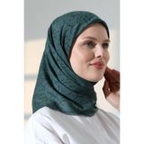 ihvan online Ağaç Desenli Pamuklu Eşarp, Yumuşak Dokulu Flamlı Yazma Başörtüsü - Yeşil