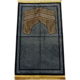 İhvan Online Albion Kabe Desenli Kadife Seccade Sarı