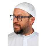 ihvan online Berra Çelik Örme Dantel Namaz Takkesi Beyaz 1 Adet