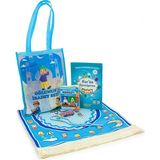 İhvan Online Çantalı Kuran Kursu Elif Ba Kitabı Çocuk Seccade Ibadet Seti Mavi - 45 x 80 cm