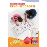 ihvan online Çocuklara Özel Yıkanabilir Boyamalı Seccade Seti Kırmızı
