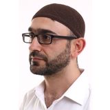 ihvan online Dantel Pamuklu Triko Makine Örme Takke Kahve