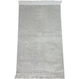 İhvan Online Desensiz Kadife Seccade Gri - 110 x 70 cm