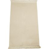 İhvan Online Desensiz Kadife Seccade Krem - 110 x 70 cm
