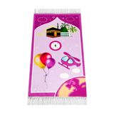 ihvan online Dijital Baskılı Çocuk Seccadesi (Balonlu Kabeli Pembe)
