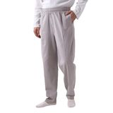 İhvan Online Erkek Koyu Gri Rahat Kesim Beli Lastikli Keten Hac ve Umre Şalvar Pantolon Koyu Gri 3XL