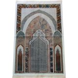 İhvan Online Geleneksel Desenli Hediyelik Halı Tipi Dokuma Seccade Siyah