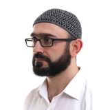 İhvan Online Gri Orlon Kışlık Namaz Takkesi Baklava Desenli Takke