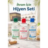 İhvan Online Hac ve Umre Için Ihrama Uygun Parfümsüz Hijyen Seti – Kokusuz Şampuan, Sabun ve Sıvı Deterjan - Renkli