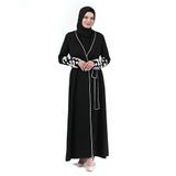 İhvan Online İki Parça Kol Ucu Boncuklu Tesettür Abaya Siyah 24378 Siyah 52