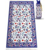 Ihvan Online Ipek Dokulu Taşıma Çantalı Seccade Desen 5, Ihvan Online, 62X110 cm - Çok Renkli