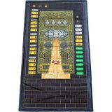 İhvan Online Kabeli Benim Seccadem Çocuklar Için Sesli Konuşan 7 Dilde Namaz Kıldıran Seccade Siyah - 84 x 52 cm